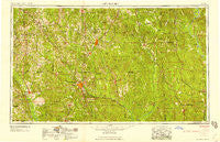 Hattiesburg Mississippi Historical topographic map, 1:250000 scale, 1 X 2 Degree, Year 1958