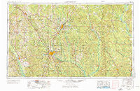 Hattiesburg Mississippi Historical topographic map, 1:250000 scale, 1 X 2 Degree, Year 1953