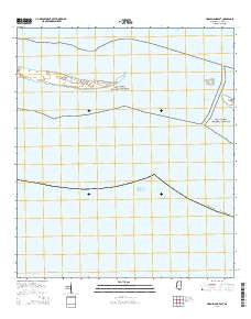Horn Island East Mississippi Current topographic map, 1:24000 scale, 7.5 X 7.5 Minute, Year 2015