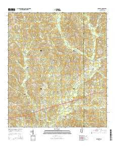 Improve Mississippi Current topographic map, 1:24000 scale, 7.5 X 7.5 Minute, Year 2015