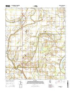 Inverness Mississippi Current topographic map, 1:24000 scale, 7.5 X 7.5 Minute, Year 2015