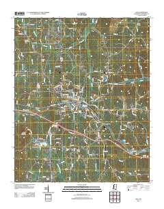 Iuka Mississippi Historical topographic map, 1:24000 scale, 7.5 X 7.5 Minute, Year 2012