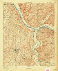 Iuka Mississippi Historical topographic map, 1:62500 scale, 15 X 15 Minute, Year 1914
