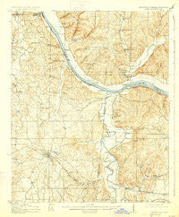 Iuka Mississippi Historical topographic map, 1:62500 scale, 15 X 15 Minute, Year 1914