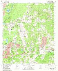 Jackson SE Mississippi Historical topographic map, 1:24000 scale, 7.5 X 7.5 Minute, Year 1980