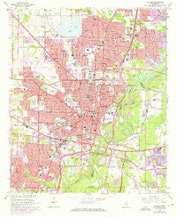 Jackson Mississippi Historical topographic map, 1:24000 scale, 7.5 X 7.5 Minute, Year 1963