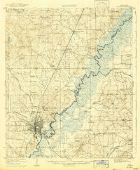 Jackson Mississippi Historical topographic map, 1:62500 scale, 15 X 15 Minute, Year 1908
