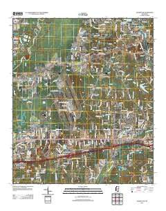 Jackson SE Mississippi Historical topographic map, 1:24000 scale, 7.5 X 7.5 Minute, Year 2012