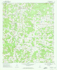 Jayess Mississippi Historical topographic map, 1:24000 scale, 7.5 X 7.5 Minute, Year 1970