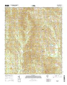 Johns Mississippi Current topographic map, 1:24000 scale, 7.5 X 7.5 Minute, Year 2015