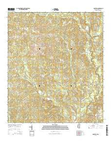 Jonathan Mississippi Current topographic map, 1:24000 scale, 7.5 X 7.5 Minute, Year 2015
