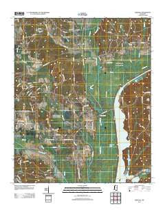 Kirkville Mississippi Historical topographic map, 1:24000 scale, 7.5 X 7.5 Minute, Year 2012