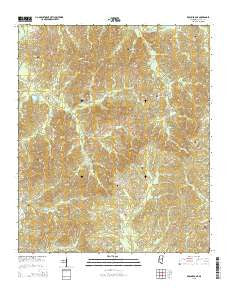 Kosciusko NE Mississippi Current topographic map, 1:24000 scale, 7.5 X 7.5 Minute, Year 2015