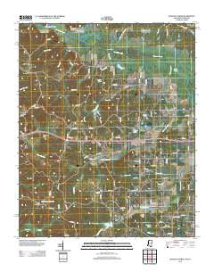 Kossuth North Mississippi Historical topographic map, 1:24000 scale, 7.5 X 7.5 Minute, Year 2012
