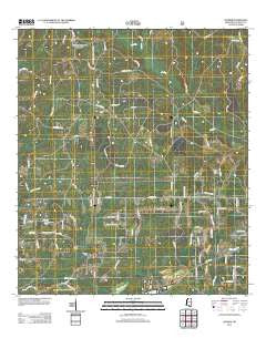 Latimer Mississippi Historical topographic map, 1:24000 scale, 7.5 X 7.5 Minute, Year 2012