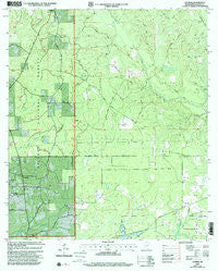 Latimer Mississippi Historical topographic map, 1:24000 scale, 7.5 X 7.5 Minute, Year 2000