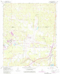 Lauderdale Mississippi Historical topographic map, 1:24000 scale, 7.5 X 7.5 Minute, Year 1962