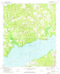 Laws Hill Mississippi Historical topographic map, 1:24000 scale, 7.5 X 7.5 Minute, Year 1971