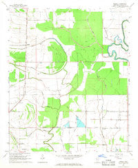 Lobdell Mississippi Historical topographic map, 1:24000 scale, 7.5 X 7.5 Minute, Year 1967