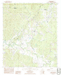 Lorman Mississippi Historical topographic map, 1:24000 scale, 7.5 X 7.5 Minute, Year 1986