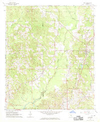 Louin Mississippi Historical topographic map, 1:24000 scale, 7.5 X 7.5 Minute, Year 1968