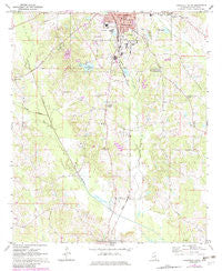 Louisville South Mississippi Historical topographic map, 1:24000 scale, 7.5 X 7.5 Minute, Year 1972