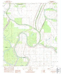 Lucre Mississippi Historical topographic map, 1:24000 scale, 7.5 X 7.5 Minute, Year 1988