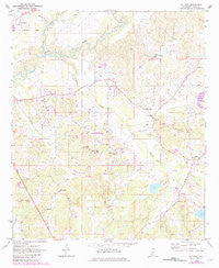 McAfee Mississippi Historical topographic map, 1:24000 scale, 7.5 X 7.5 Minute, Year 1972