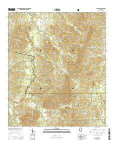 McBride Mississippi Current topographic map, 1:24000 scale, 7.5 X 7.5 Minute, Year 2015