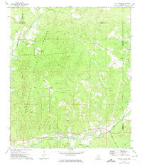 McCall Creek Mississippi Historical topographic map, 1:24000 scale, 7.5 X 7.5 Minute, Year 1972