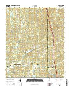 McCarley Mississippi Current topographic map, 1:24000 scale, 7.5 X 7.5 Minute, Year 2015