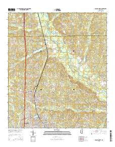 McComb North Mississippi Current topographic map, 1:24000 scale, 7.5 X 7.5 Minute, Year 2015