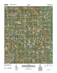 McDonald Mississippi Historical topographic map, 1:24000 scale, 7.5 X 7.5 Minute, Year 2012