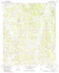 McDonald Mississippi Historical topographic map, 1:24000 scale, 7.5 X 7.5 Minute, Year 1972