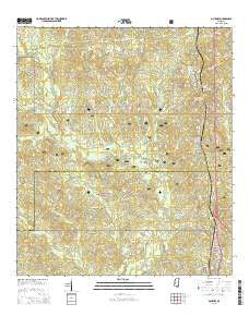 McHenry Mississippi Current topographic map, 1:24000 scale, 7.5 X 7.5 Minute, Year 2015