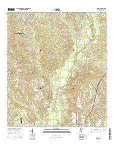 McNeill Mississippi Current topographic map, 1:24000 scale, 7.5 X 7.5 Minute, Year 2015