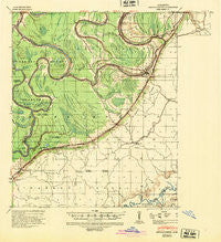 Mechanicsburg Mississippi Historical topographic map, 1:62500 scale, 15 X 15 Minute, Year 1940