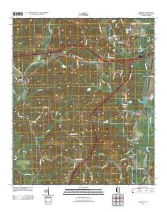 Meehan Mississippi Historical topographic map, 1:24000 scale, 7.5 X 7.5 Minute, Year 2012