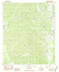 Meehan Mississippi Historical topographic map, 1:24000 scale, 7.5 X 7.5 Minute, Year 1982