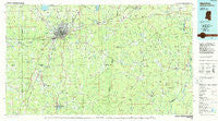 Meridian Mississippi Historical topographic map, 1:100000 scale, 30 X 60 Minute, Year 1984