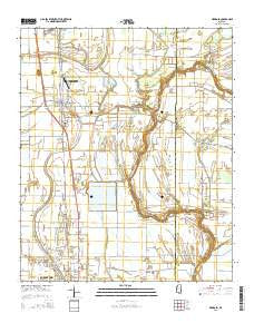 Merigold Mississippi Current topographic map, 1:24000 scale, 7.5 X 7.5 Minute, Year 2015