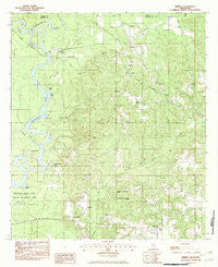 Merrill Mississippi Historical topographic map, 1:24000 scale, 7.5 X 7.5 Minute, Year 1982