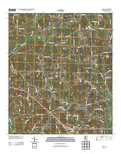 Mesa Mississippi Historical topographic map, 1:24000 scale, 7.5 X 7.5 Minute, Year 2012