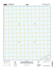 Mississippi Sound (All Water) Mississippi Current topographic map, 1:24000 scale, 7.5 X 7.5 Minute, Year 2015