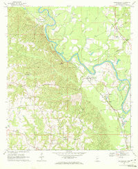 Morgantown Mississippi Historical topographic map, 1:24000 scale, 7.5 X 7.5 Minute, Year 1970