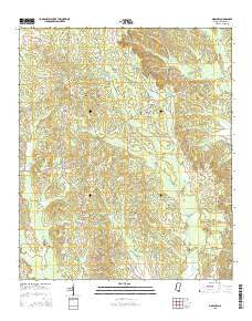 Moscow Mississippi Current topographic map, 1:24000 scale, 7.5 X 7.5 Minute, Year 2015