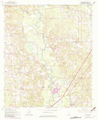 Moselle Mississippi Historical topographic map, 1:24000 scale, 7.5 X 7.5 Minute, Year 1965