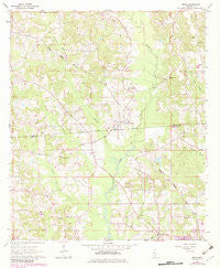 Moss Mississippi Historical topographic map, 1:24000 scale, 7.5 X 7.5 Minute, Year 1964