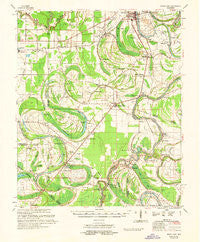Mossy Lake Mississippi Historical topographic map, 1:62500 scale, 15 X 15 Minute, Year 1961