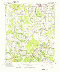 Mossy Lake Mississippi Historical topographic map, 1:62500 scale, 15 X 15 Minute, Year 1961
